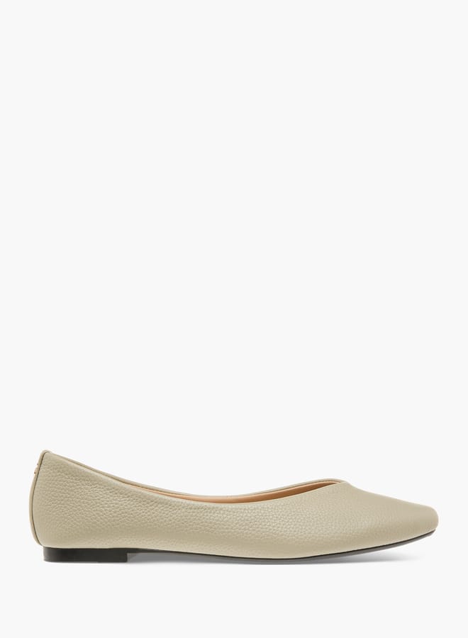 Flora Bella By Shoexpress Women Textured Slip-On Ballerina Shoes  - Image 3