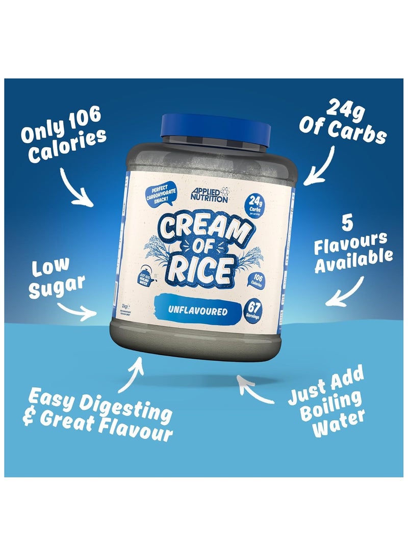 Applied Nutrition Cream of Rice Unflavored  67 Servings 2kg - Image 2