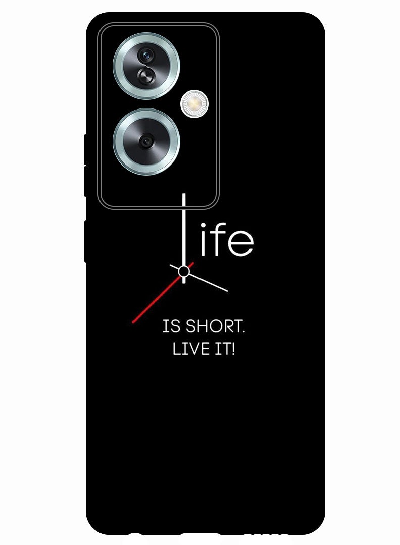 Theodor Protective Case Anti Scratch Shock Proof Bumper Cover For Oppo A79 5G Life is Short (2) - Image 1