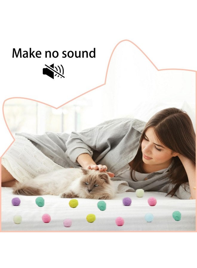 Andiker Cat Toy Balls Set, 30pcs Plush Cat Pom Pom Balls & a Plastic Cat Fetch Toy Launcher Set for Cat Catch and Fetch Interactive Cat Toy with Colorful Cat Balls for Indoor Cat (30 balls+1 launcher) - Image 4