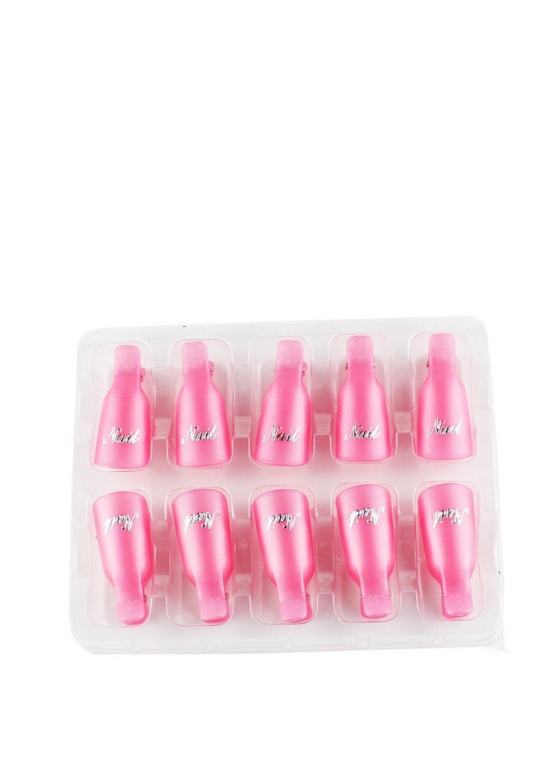 XiuWoo 20 pcs Gel Polish Nail Off Remover Cleaner Wrap Clip Cap DIY Silicone Wearable Nail Soak Soakers for UV Gel Polish Remover - Image 3