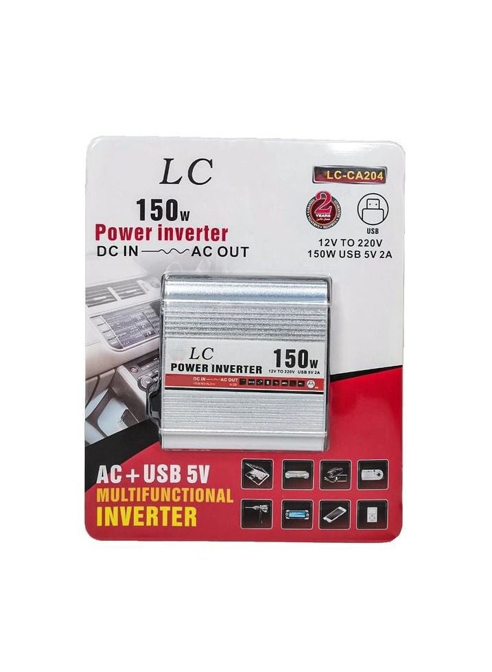 LC 150W Car Power Inverter with AC Outlet and USB Charger - Image 3