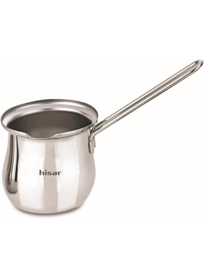 Hisar Mercury 18/10 Stainless Steel Coffee Pot For 2 Persons - Silver