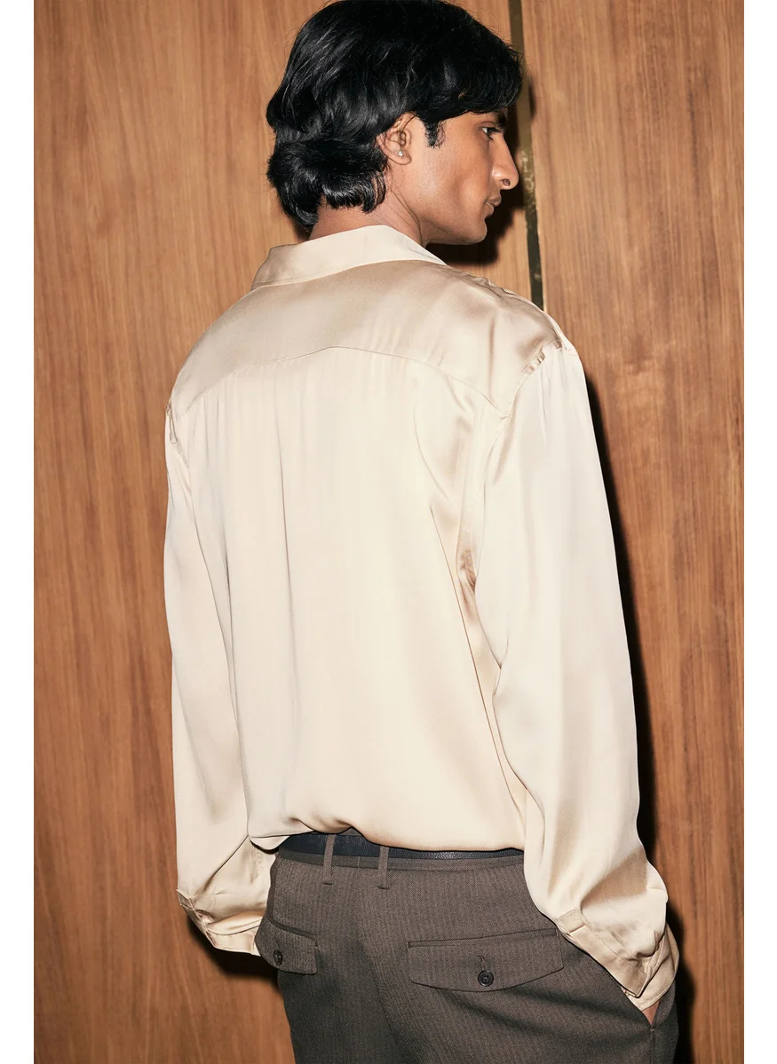 اتش اند ام Regular Fit Satin Shirt