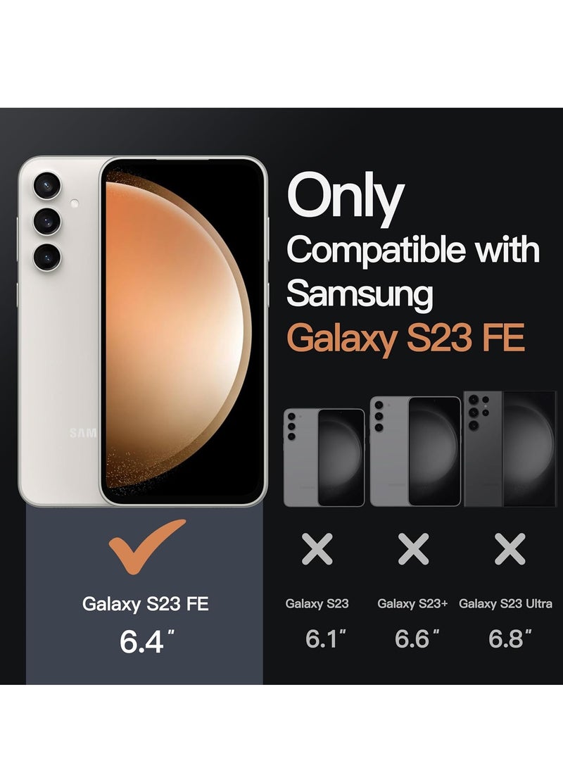 BORTONY Samsung S23 FE Case 6.4 inch Crystal Clear Flexible Cover for Galaxy S23 FE Slim Thin Non-Yellowing Soft TPU Shockproof Protective Phone Case for Samsung Galaxy S23 Fe - Image 2