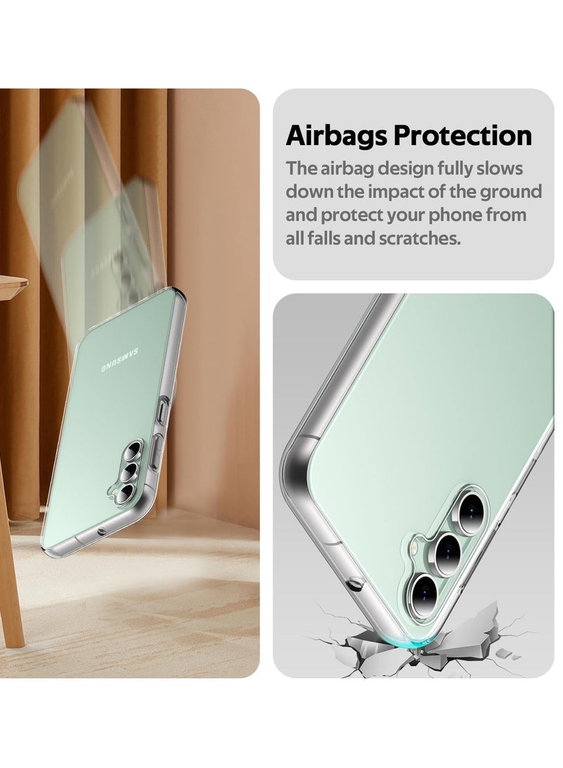 BORTONY Samsung S23 FE Case 6.4 inch Crystal Clear Flexible Cover for Galaxy S23 FE Slim Thin Non-Yellowing Soft TPU Shockproof Protective Phone Case for Samsung Galaxy S23 Fe - Image 4