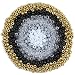 GMMA Black White Pony Beads for Bracelet Colourful Plastic Beads for Jewelry Making Halloween Beads for Friendship Bracelets 6x9mm Gold Beads for DIY Bracelet Necklace Party Decoration Supplies - Image 2