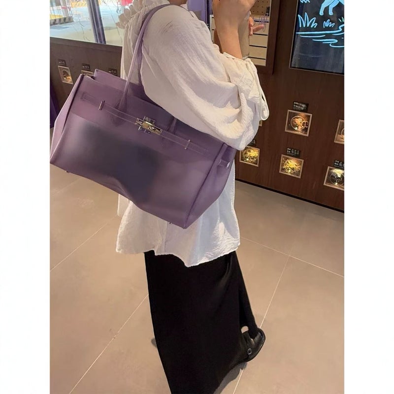 Women's Jelly Tote Bag, Large Capacity, 2026 Summer - Image 4