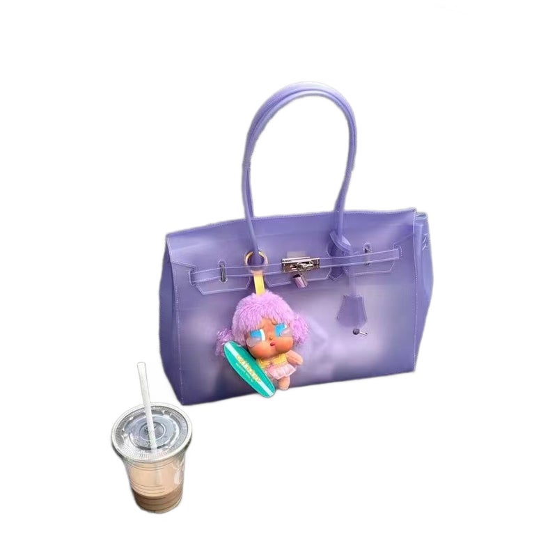 Women's Jelly Tote Bag, Large Capacity, 2026 Summer - Image 5