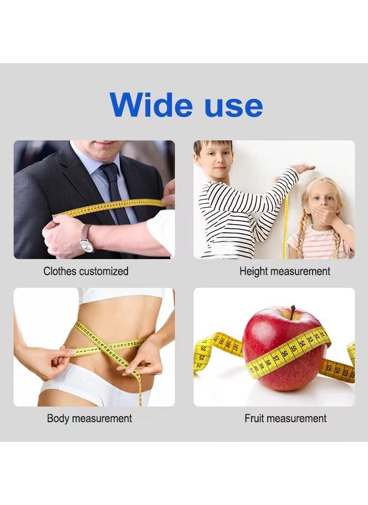 Salux Double Scale Tailor Tape Yellow/Black 3meter  - Image 3