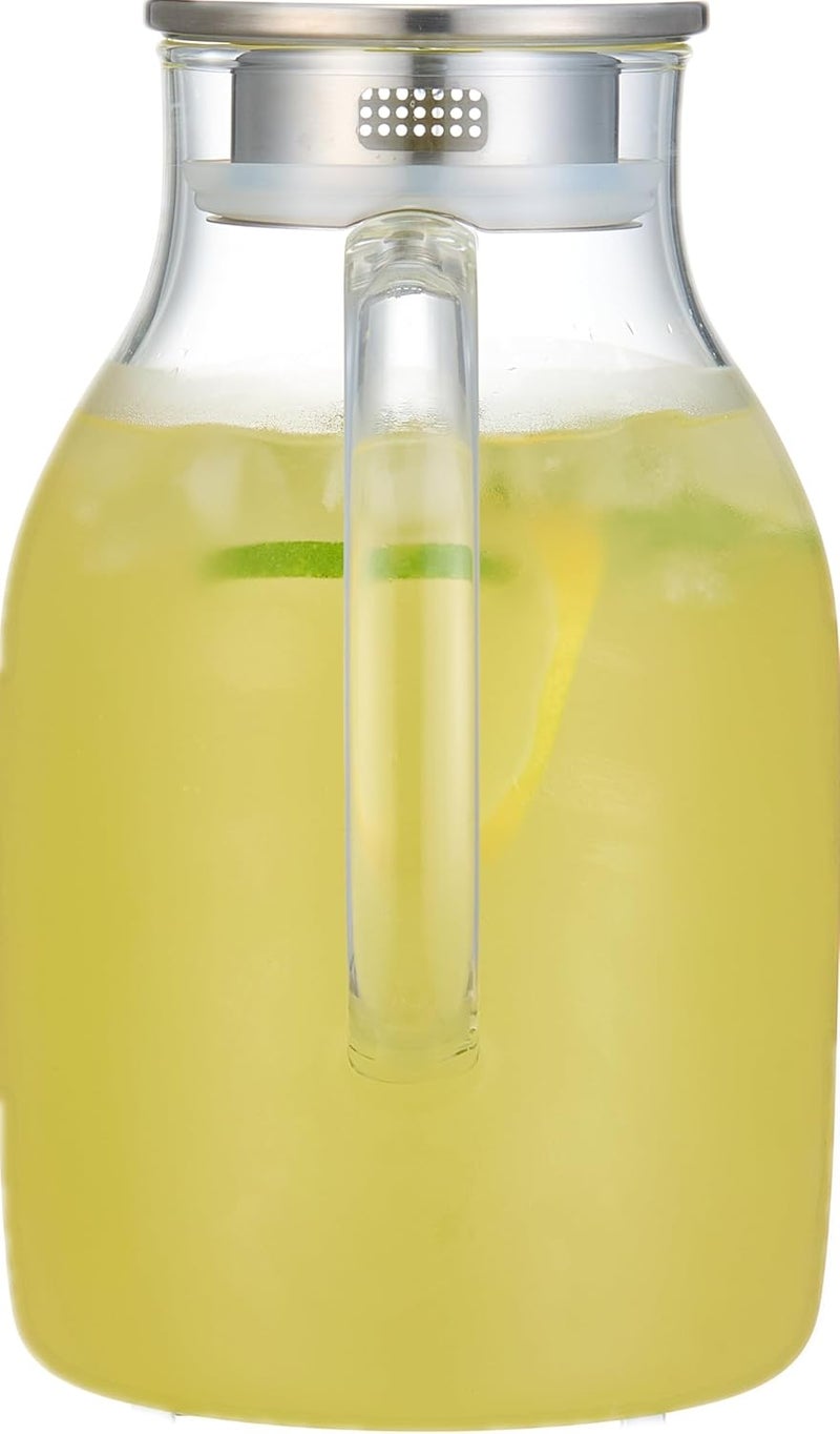 Karafu 68 Oz/2 Liter Glass Pitcher with Lid, Heat Resistant Water Jug for Hot/Cold Water, Ice tea and Juice Beverage - Image 2
