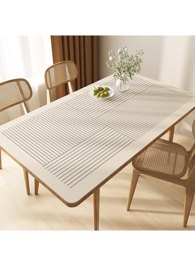 Bluejw Light Luxury High-grade Dining Table Mat Waterproof Oil-proof Anti-scalding Leather Tablecloth Coffee Table Tablecloth Rock Board Dining Table Protection Mat - Image 1