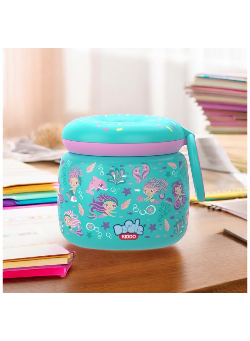 Doodle Kiddo Mermaid Stainless Steel Insulated Food Jar - Image 4