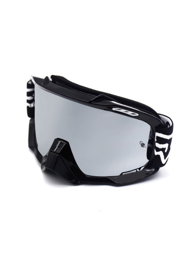 Black Frame Mercury Tablet Spot Free Fox Motorcycle Goggles Mountain Off-road Helmet Goggles Windproof Sand Sports Glasses Impact Resistant