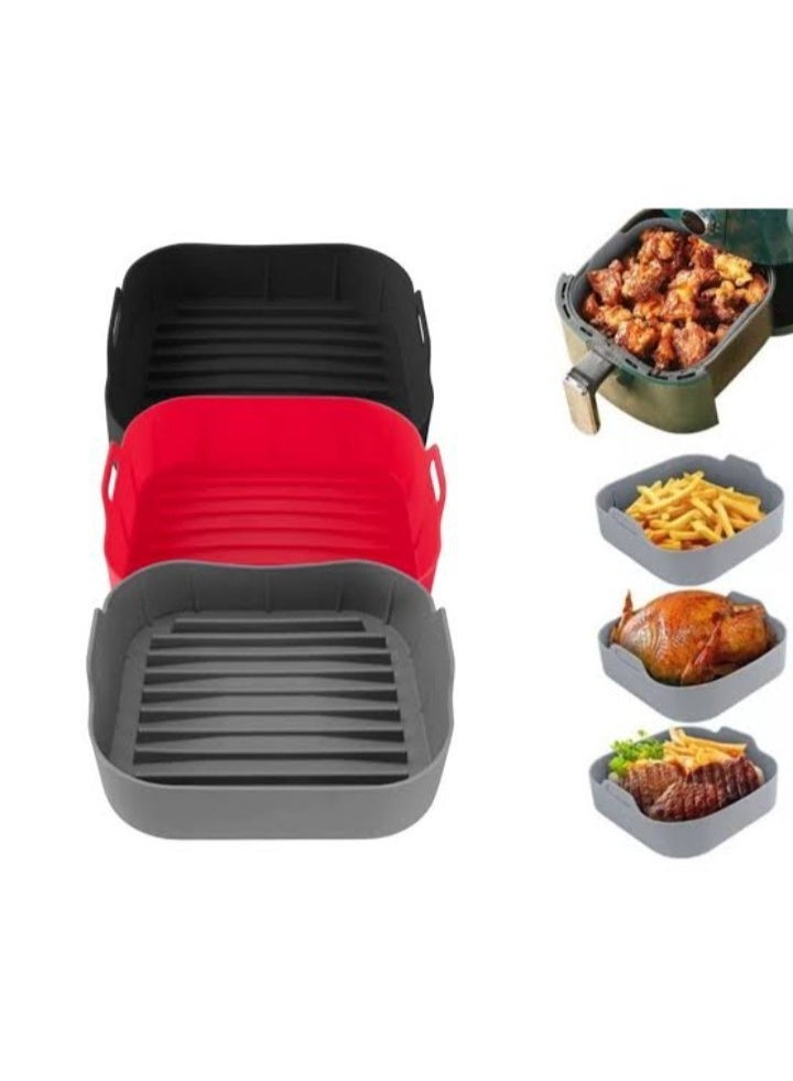 Square silicone air fryer mold