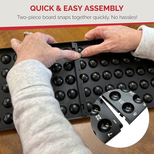 MR CHIPS Bingo Master Board and Easy Read 7/8" Bingo Balls with Fade and Scratch Resistant Large Numbers and Large Letters That Will Never Rub Off - Image 5