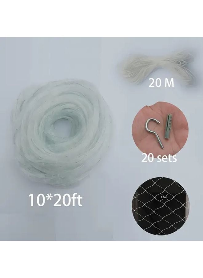 Transparent Nylon Pet Safety Net 118.11x393.7 Inch Anti Fall Barrier For Balcony Windows Stairs - Image 4