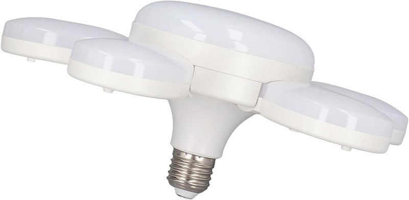LED Garage Light, Foldable 50W 8000LM White 6500K, E27 E26 Base - High Brightness, Adjustable Angle, Ideal for Warehouse and Balcony - Image 5