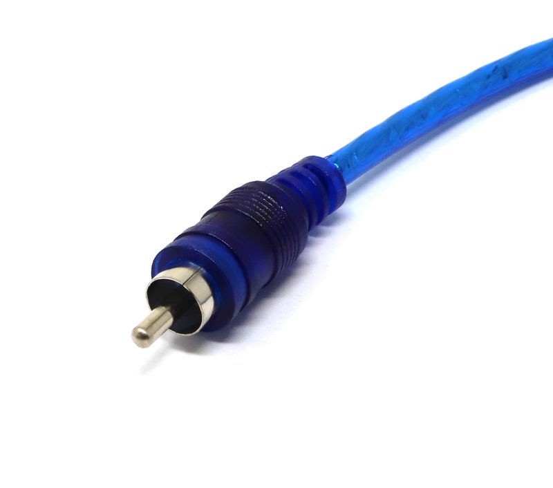 iexcell 2 Pcs 1 Male to 2 Female RCA Speaker Splitter Shielding Cable Adapter, Blue - Image 4