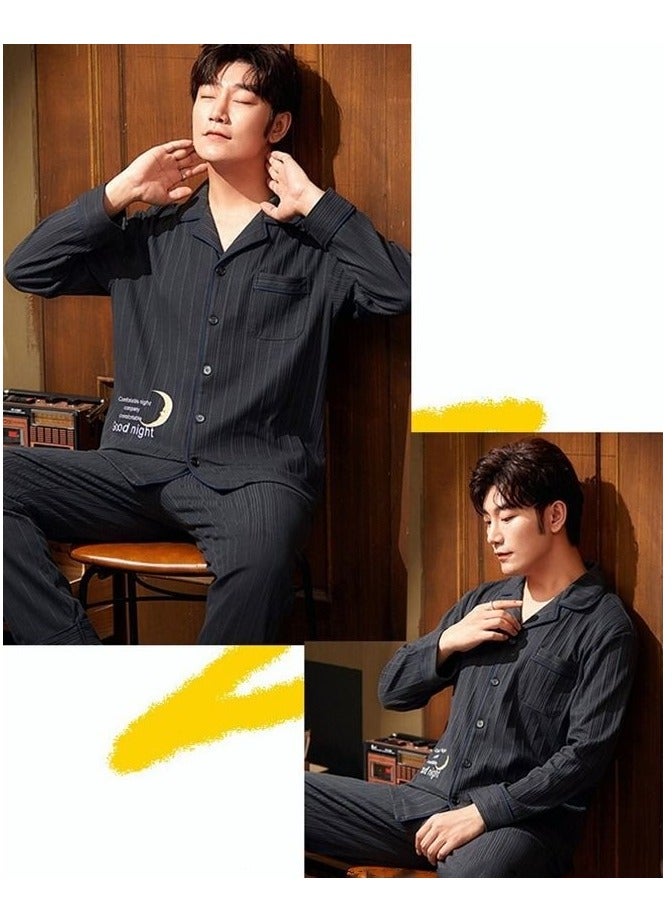 Couple Pajamas Set Long Sleeves Sleepwear for Men and Women Cute Plus Size Loungewear Spring and Autumn Home Clothes Gift for Boyfriend Girlfriend Husband Wife - Image 5