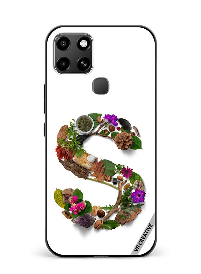 VR CREATIVE Protective Case Cover For Infinix Smart 6 Alphabet S Design Multicolour - Image 1