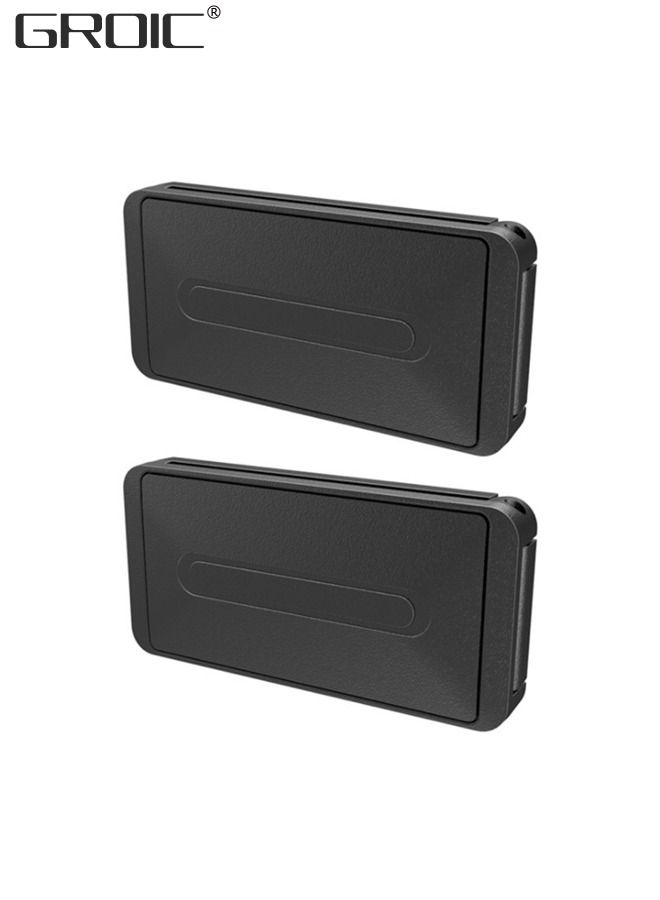 GROIC 2Pack Car Seat Belt Adjuster Clips -Strap Positioner for Shoulder Neck Chest & Stomach Protection -Kids Adults Pregnant Women & Seniors Safe –Buckle-Up Comfortably -Universal Car Interior Accessories  - Image 1
