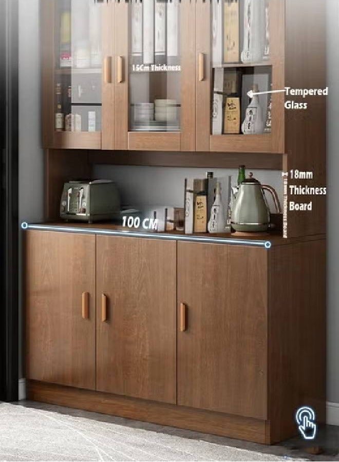 keke SleekSpace Minimalist Living Room Wall Cabinet Wardrobe - Image 4