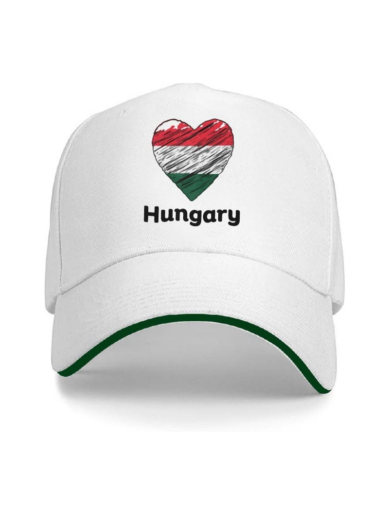 PRINTSHOP4ME Hungary Unisex Adult Football Cap for Both Men and Women With Metal Adjustable Buckle Closure - Perfect for Football Fans, Match Days, Outdoor Activities, and Everyday Wear - Image 1