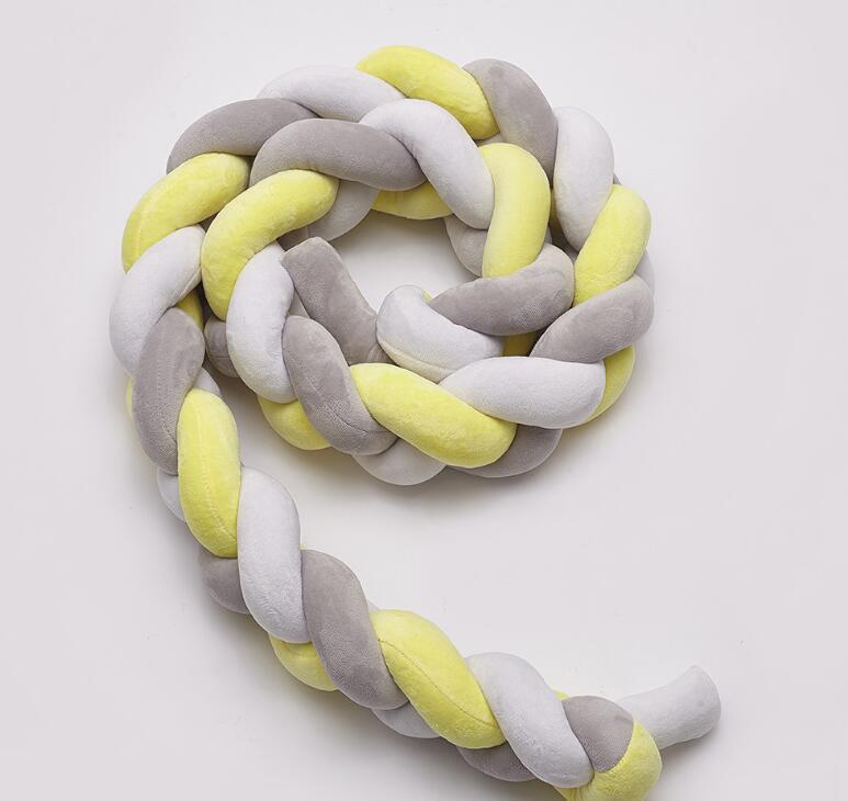 Children'S Room Three-Strand Braided Decorative Bed Wai Nordic Danish Woven Long Knot Ball Pillow Knot - Image 1