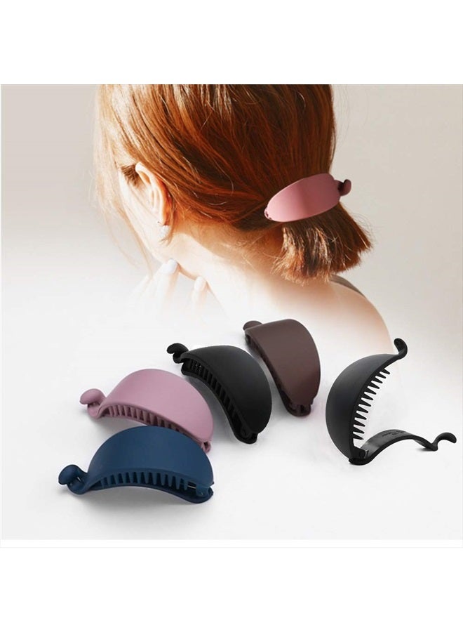 ubrand 4PCS Hair Claw Banana Clips - Nonslip Large Claw Clip for Women and Girls Thin Hair, Strong Hold for Thick Hair - Fashion Accessories for Women Girls - Image 1