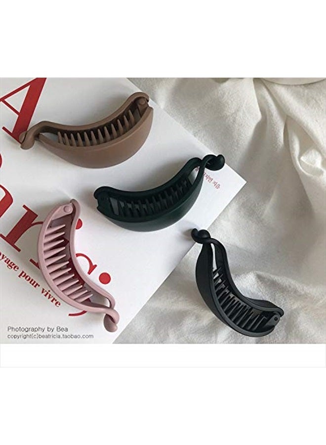 ubrand 4PCS Hair Claw Banana Clips - Nonslip Large Claw Clip for Women and Girls Thin Hair, Strong Hold for Thick Hair - Fashion Accessories for Women Girls - Image 5