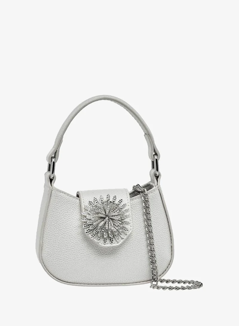 Celeste Embellished Crossbody Bag with Chain Strap Ramadan Collection