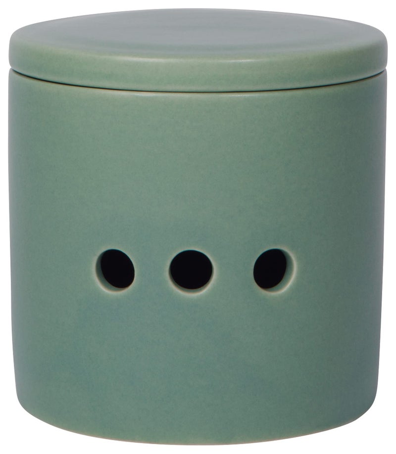 Now Designs Garlic Keeper, Matte Elm Green - Image 1