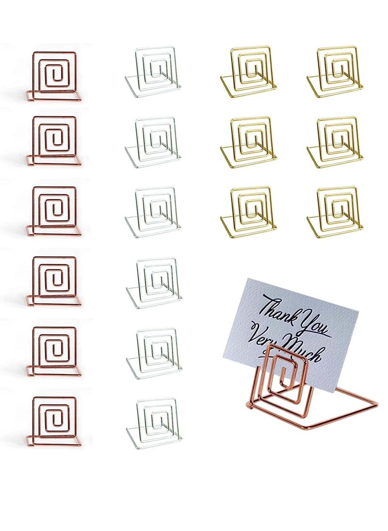 18 Pcs Mini Place Card Holders Table Number Holders, Square Place Card Holder Used for Photos Food Signs Memos Weddings Restaurants Birthdays Suitable for Party Table Decoration - pzsku/Z9FF7929200C75D6E8F1AZ/45/_/1722266677/a7f12526-2aa7-4a03-88a9-c58fde463349