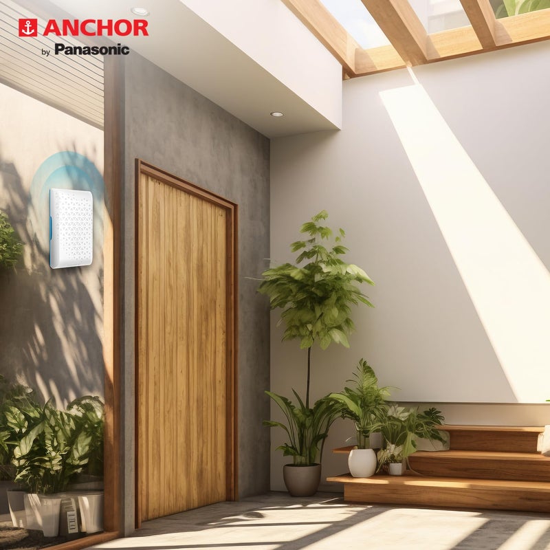 Anchor by Panasonic Ding Dong Doorbell | Calling Bell for Home | Door Bell for Office, School (22664) - Image 4