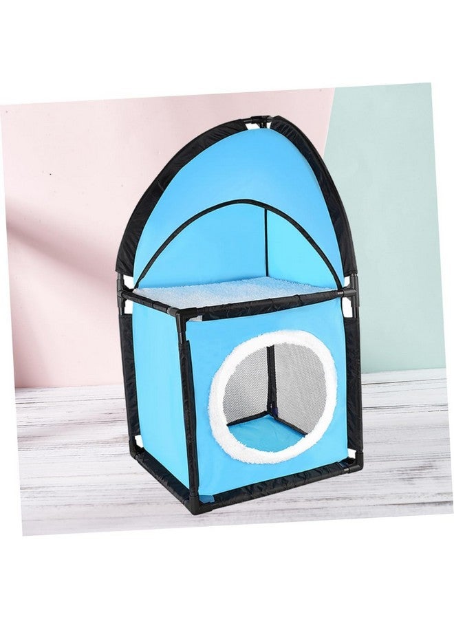 إيميلي بيتس مكعب بيت القطط، سرير بطابقين، كهف مخبأ للقطط، خيمة قطط مجمعة، طاولة جانبية للراحة والاختباء - Image 4