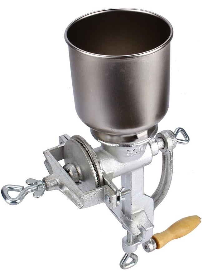HURRISE Grain MillMeat Grinder MachineManual Grain GrinderGrinding DiameterFood Mill with Shild and Clamp for Nuts Flour Corn and Wheat  - Image 3