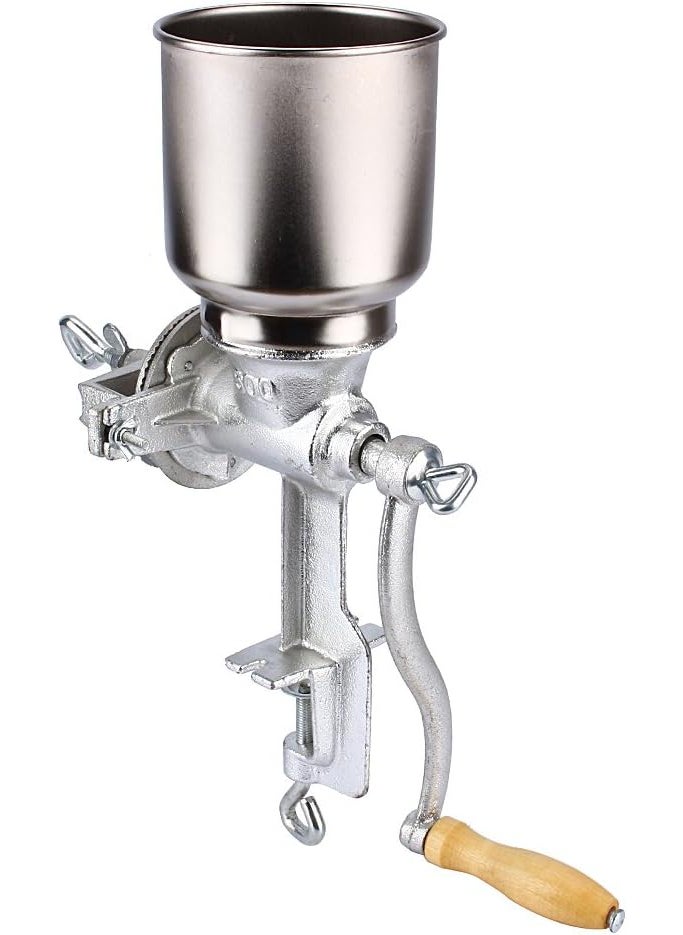 HURRISE Grain MillMeat Grinder MachineManual Grain GrinderGrinding DiameterFood Mill with Shild and Clamp for Nuts Flour Corn and Wheat  - Image 1