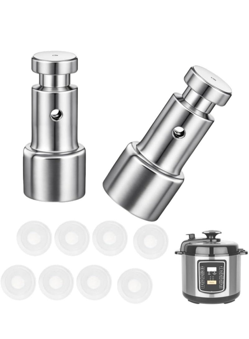 MJZ 2 Pcs Universal Replacement Pressure Cooker Floater Valve with 8 Pcs Silicone Sealer Gaskets Electric Pressure Cookers Parts for Pressure Pot - Image 1