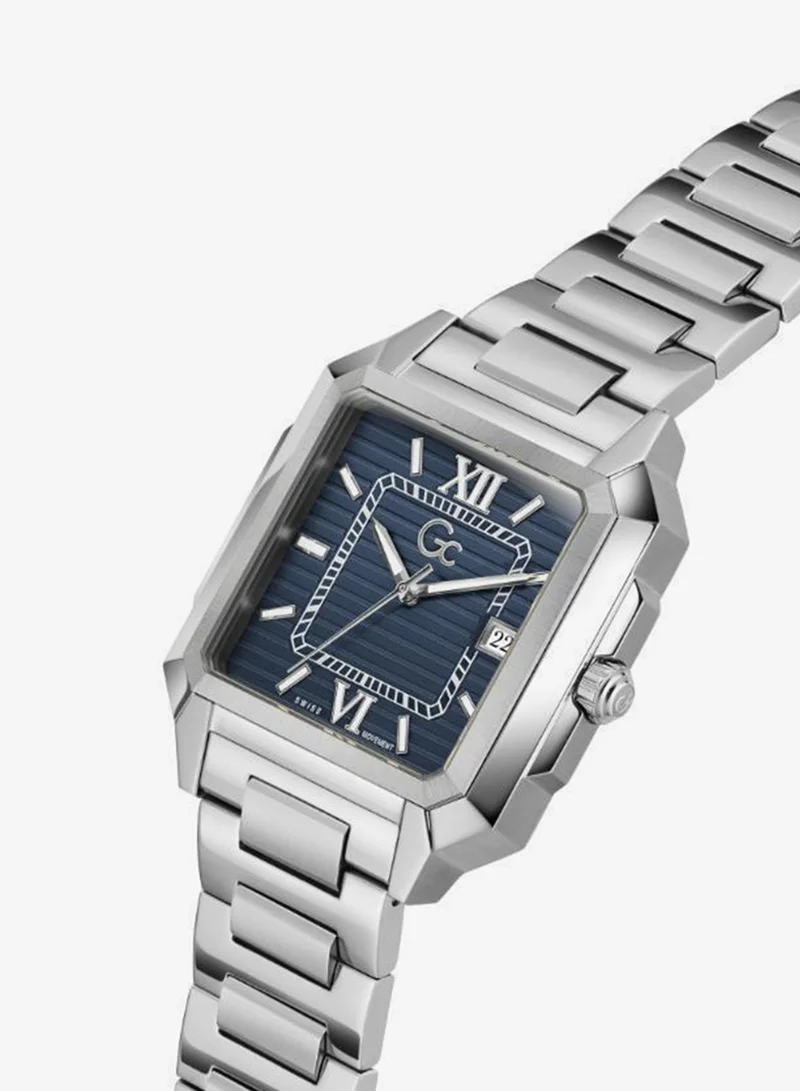 Gc  SquareCut Metal Analogue Watch for Men | Best Price UAE