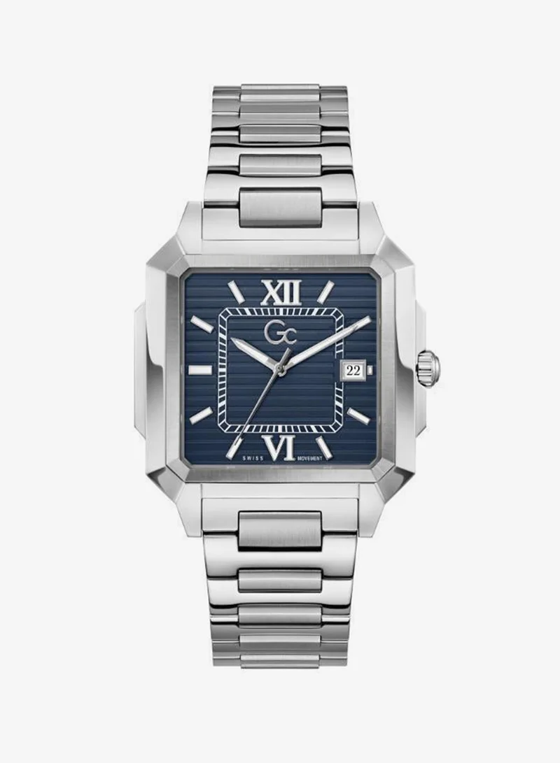 SquareCut Metal Analogue Watch