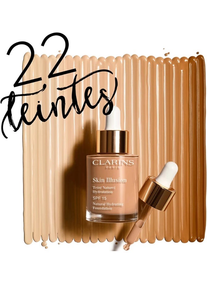 Clarins Skin Illusion Natural Hydrating Foundation SPF15 - Image 3