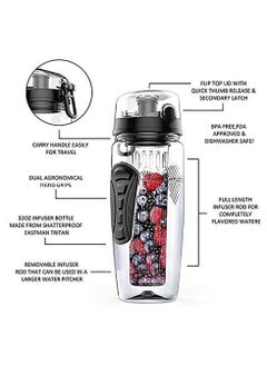 Gonice 960ML Fruit Infuser Juice Shaker Sports Lemon Water Bottle Tour hiking Portable Climbing Camp Bottles  - Image 2