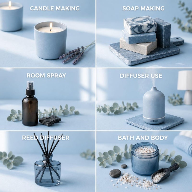SCENTIA زيت عطر سينشيا إسكابيد | زيت معطر فندقي لغرفة المعيشة، المنزل | مزيج أساسي للعلاج العطري | نفحات من البرغموت، الليمون، الياسمين مع العنبر والمسك البحري | 50 مل | 0.67 أونصة سائلة - Image 5