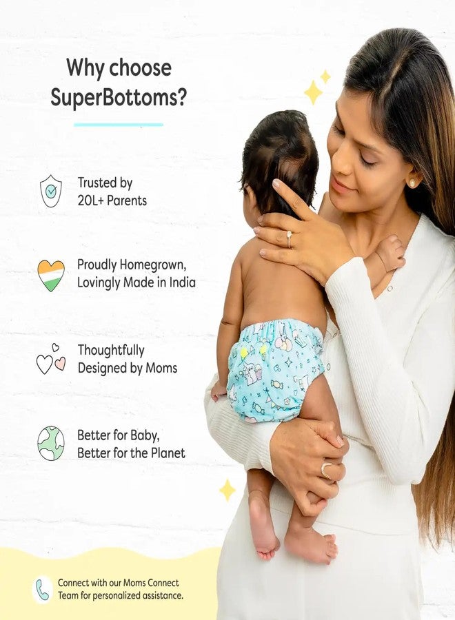 SuperBottoms BASIC 100% Pure Cotton Langot for New Born 0-3 Months - Baby Gift Set for New Born - Pack of 10 - Fits Up To 5 kg - Image 5