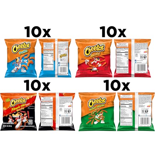Cheetos Cheese Flavored Snacks, Variety Pack, (Pack of 40) - Image 2