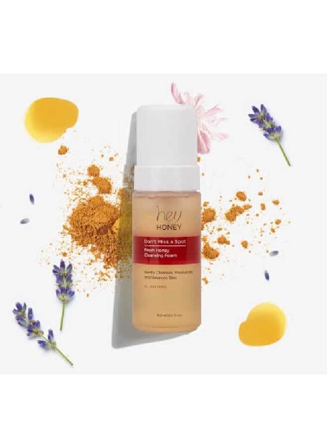 Hey Honey Don'T Miss A Spot Fresh Honey Facial Cleansing Foam ; Gently Remove Skin Oil And Other Pollutants From Your Sensitive Skin ; Clean And Crueltyfree ; 5 Oz  - Image 5