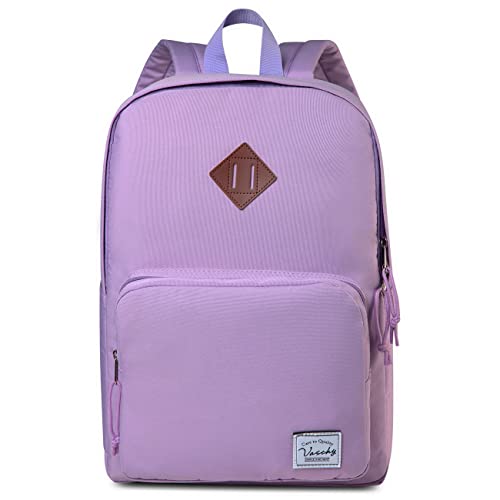 VASCHY School Backpack, Ultra Lightweight Backpack for Women Bookbag for Kids Teen Boys Girls Purple - Image 1
