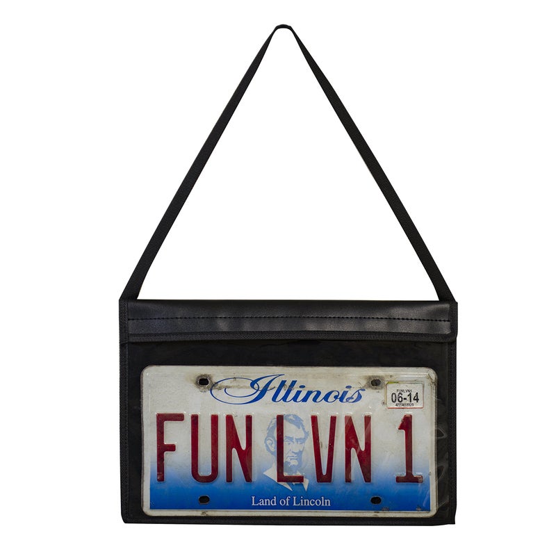 CLine License Plate Holder with Hanging Strap Stitched 41902 4 Count Total
