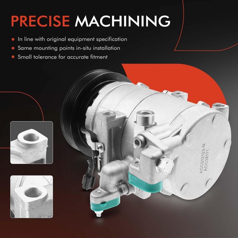 A-Premium Air Conditioner AC Compressor with Clutch for Hyundai Sonata and Kia Optima - Image 5